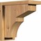 Ekena Millwork Monterey Smooth Corbel w/Backplate, Western Red Cedar, 5 1/2"W x 12"D x 12"H COR06X12X12MON01SWR - alternate 1